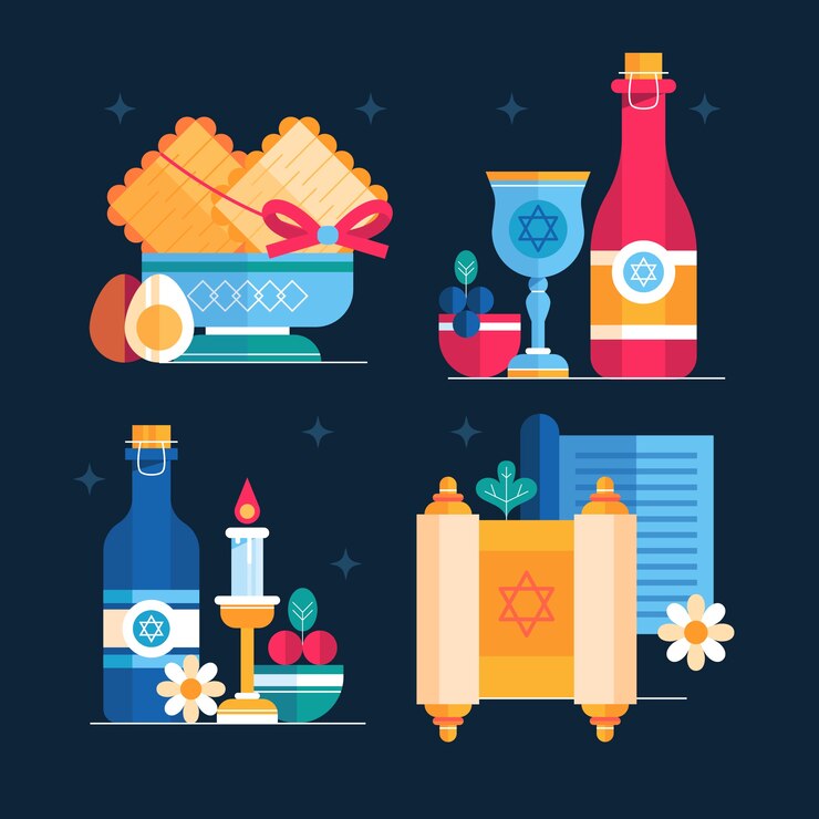 Vector gratuito colección de elementos de paso plano