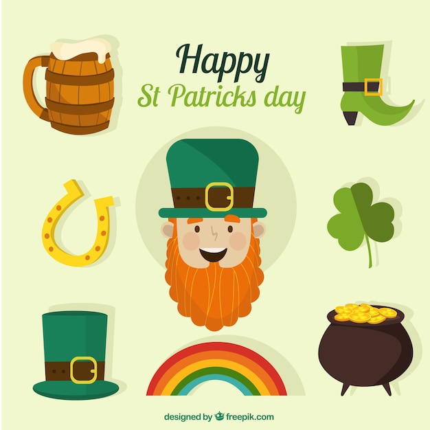 Colección de elementos de San Patricio