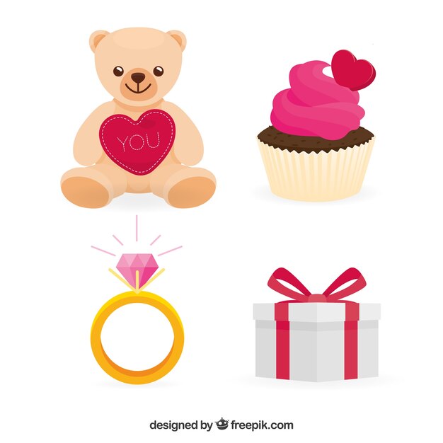 Tarjeta De San Valentín Con El Osito De Peluche En Los Corazones  Ilustraciones svg, vectoriales, clip art vectorizado libre de derechos.  Image 83279701