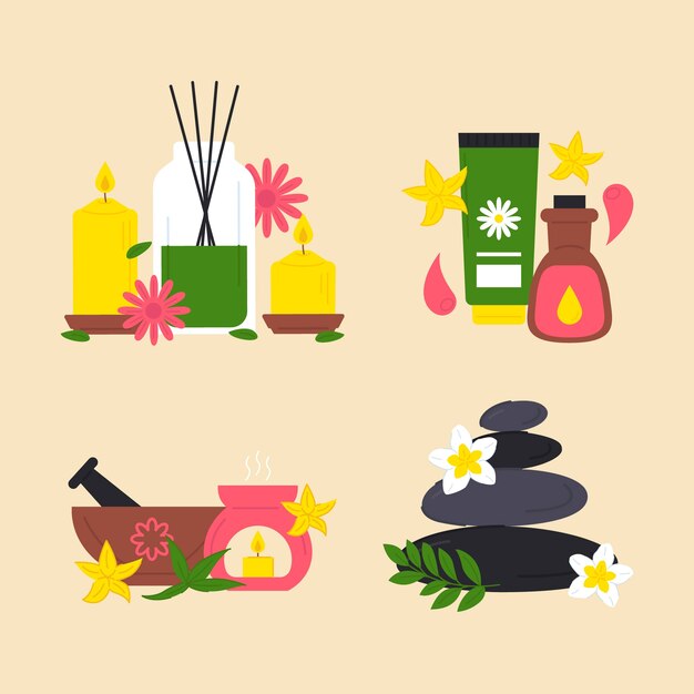 Colección de elementos spa