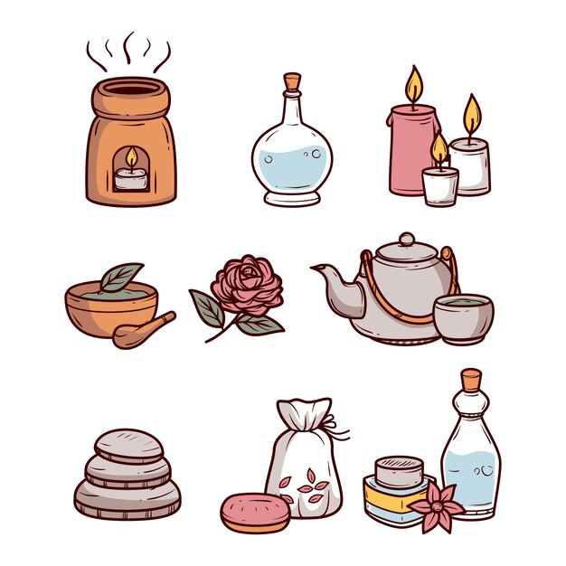Colección de elementos spa
