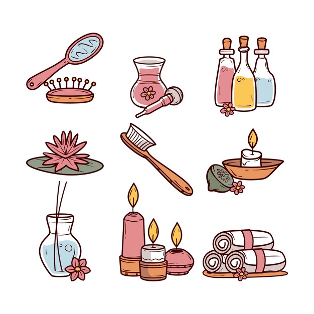Colección de elementos spa