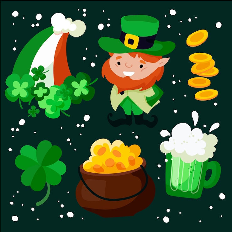 Vector gratuito colección de elementos para st. día de san patricio