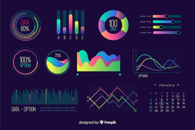 Vector gratuito colección de elementos del tablero