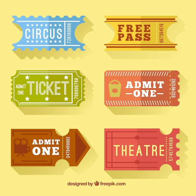 Colección de entradas retro