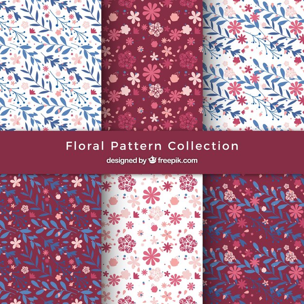 Colección estampado de flores lindo