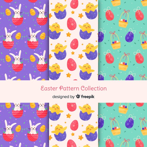 Colección de estampados del día de pascua