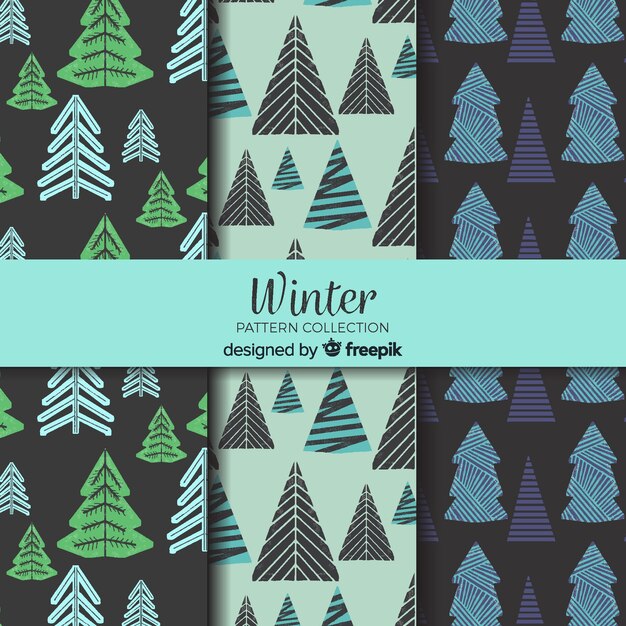 Colección de estampados de invierno 