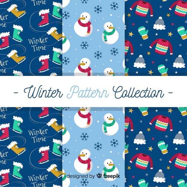 Colección de estampados de invierno