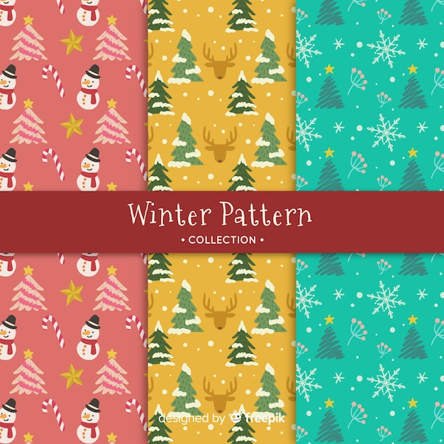 Colección de estampados de invierno