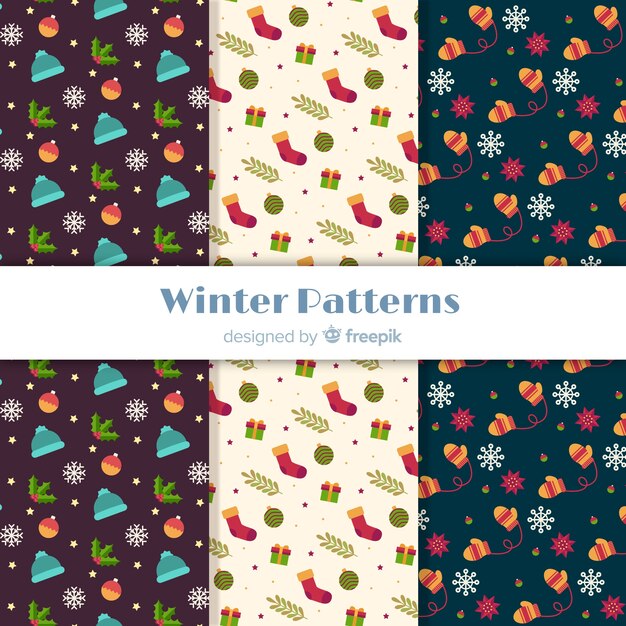 Colección de estampados de navidad