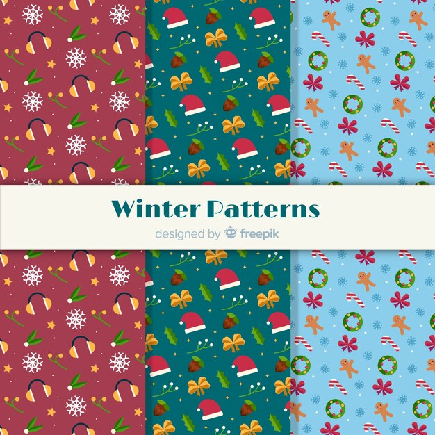 Colección de estampados de navidad