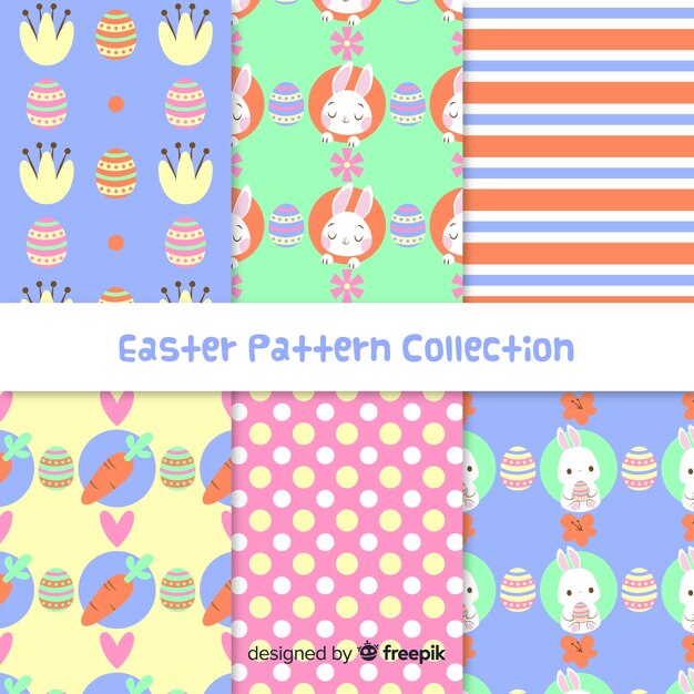 Colección de estampados de pascua
