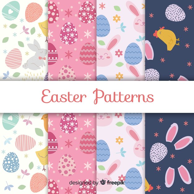 Colección de estampados de pascua