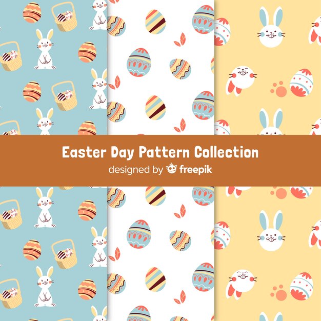 Colección de estampados de pascua