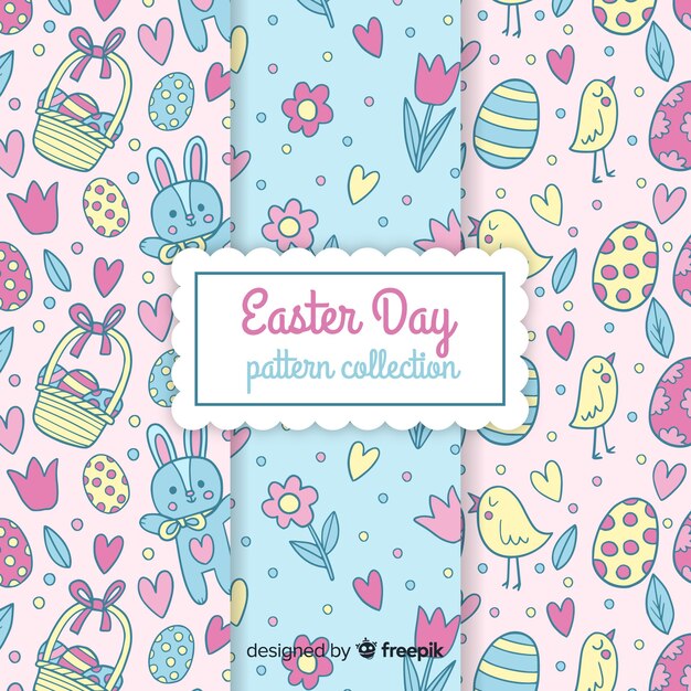 Colección de estampados de pascua