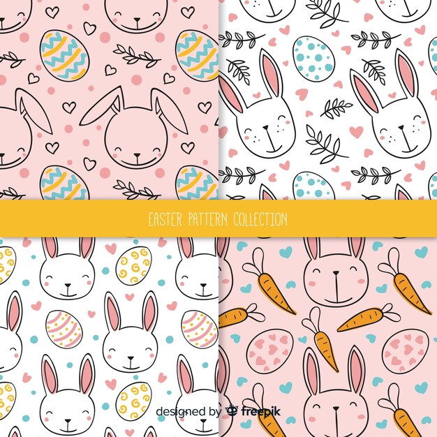 Colección de estampados de pascua