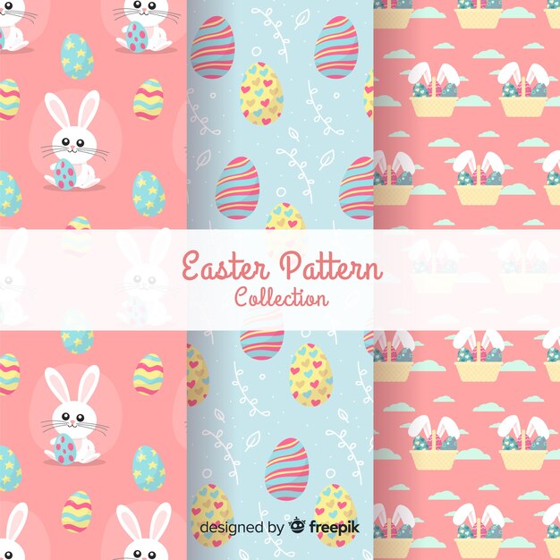 Colección de estampados de pascua