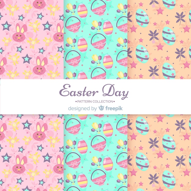 Colección de estampados de pascua