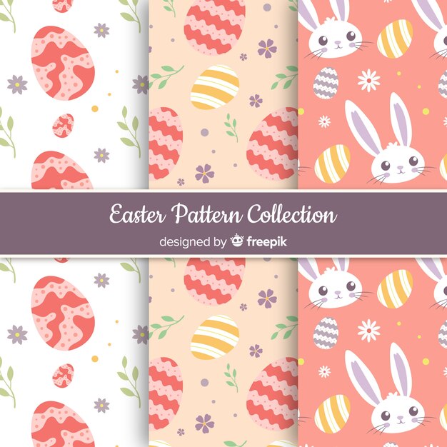 Colección de estampados de pascua