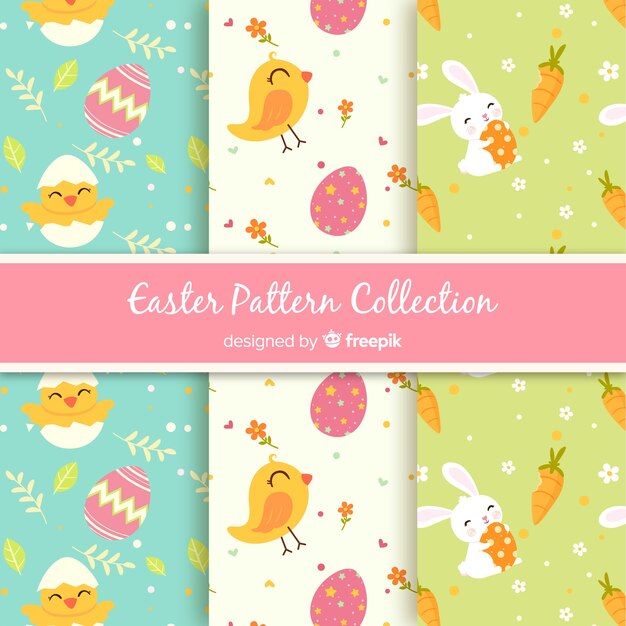 Colección de estampados de pascua