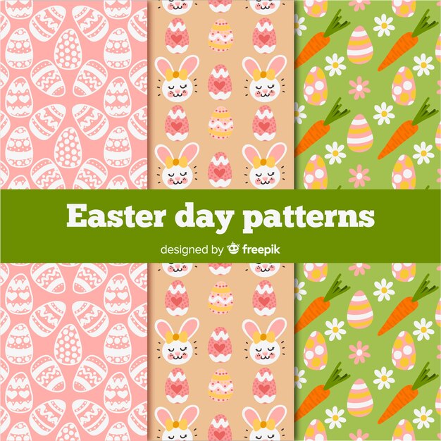 Colección de estampados de pascua