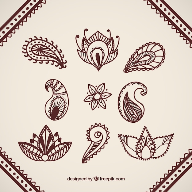 Vector gratuito colección de estilo boho