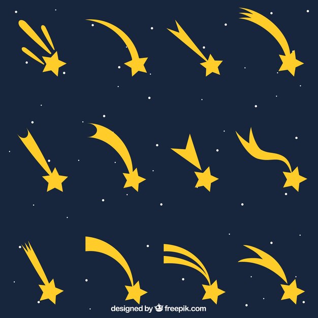 Colección de estrellas fugaz