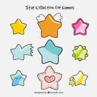 Vector gratuito colección de estrellas para juegos