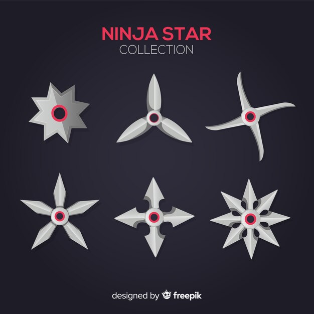 Colección de estrellas ninja