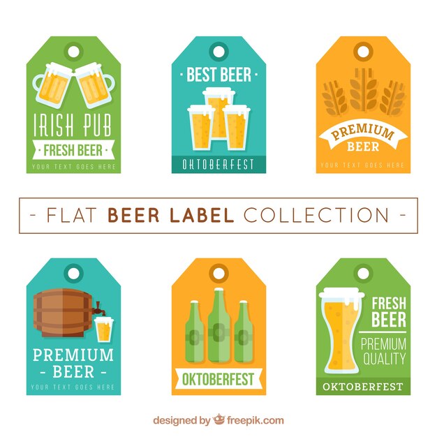 Colección de etiquetas de cervezas