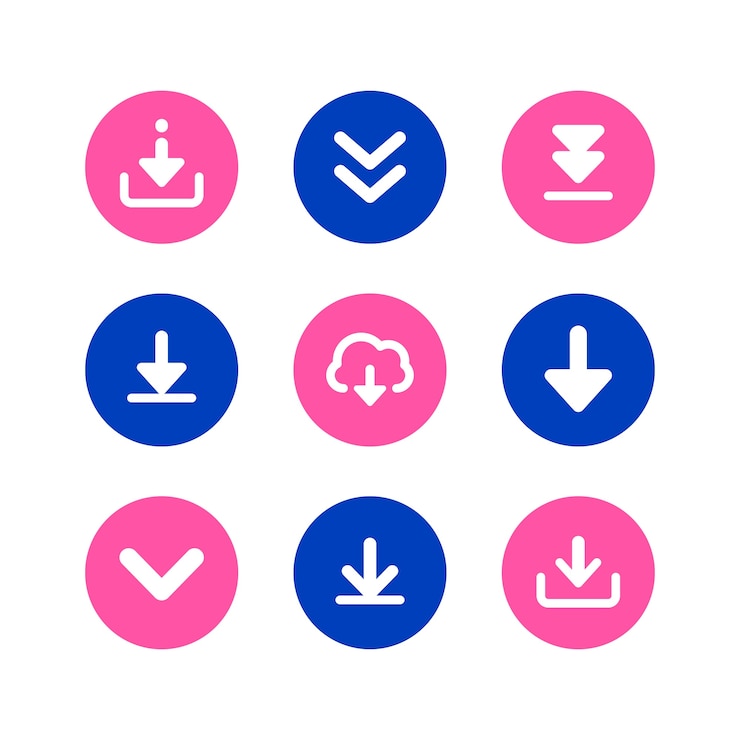 Vector gratuito colección de etiquetas de descarga gratuita de diseño plano