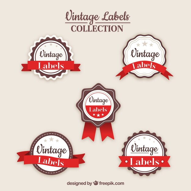 Colección de etiquetas en estilo vintage
