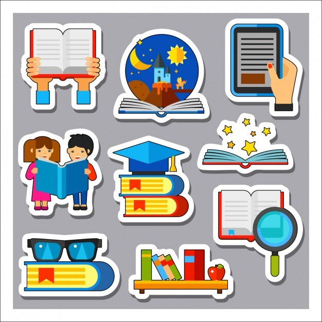 Colección de etiquetas de lectura