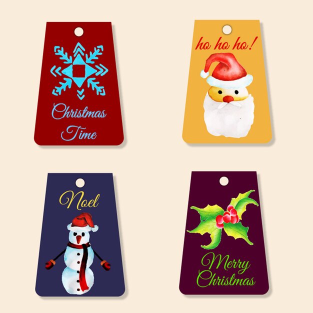 Colección de Etiquetas de Navidad