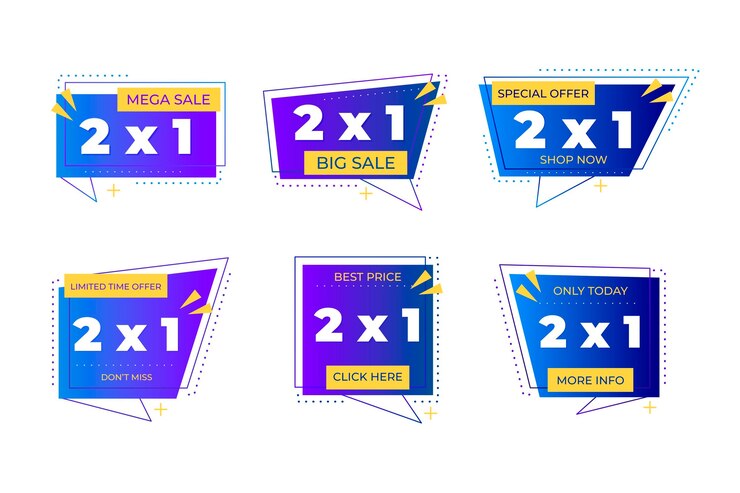 Vector gratuito colección de etiquetas de ofertas especiales