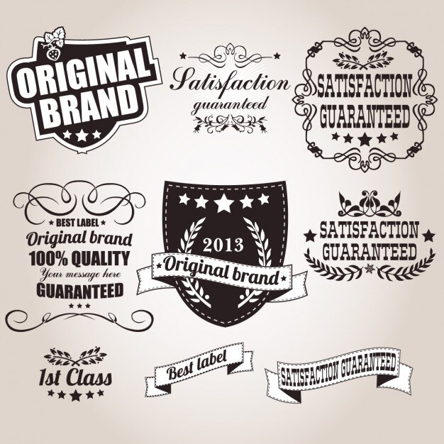 Colección de etiquetas vintage