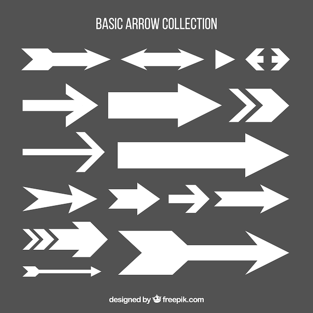Colección de flechas básicas 