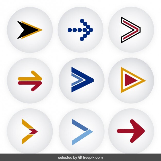 Vector gratuito colección de flechas
