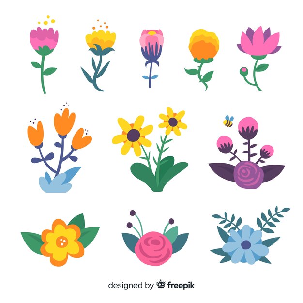 Colección de flores