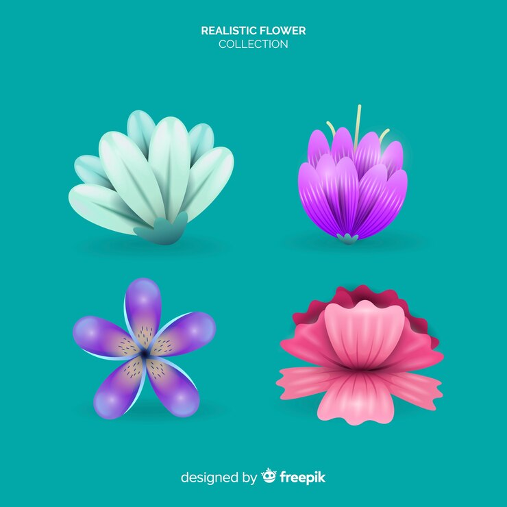 Vector gratuito colección de flores