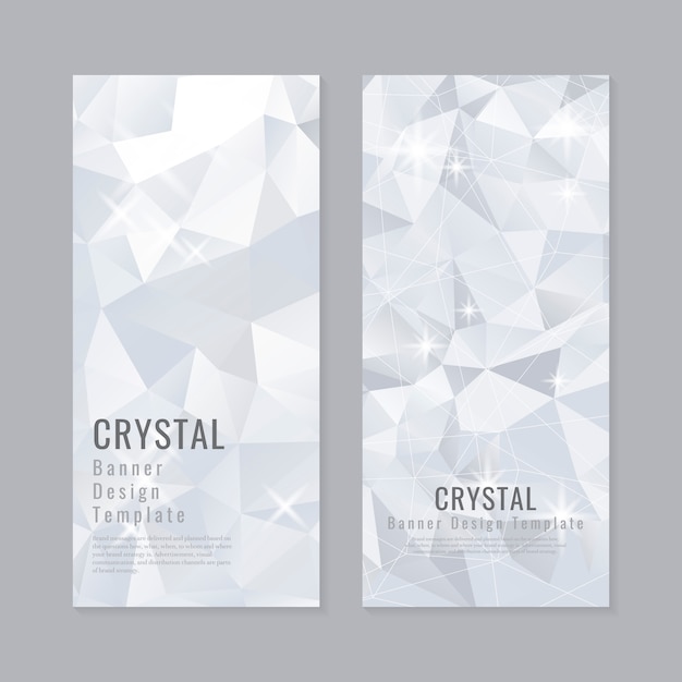 Colección de fondo con textura de cristal