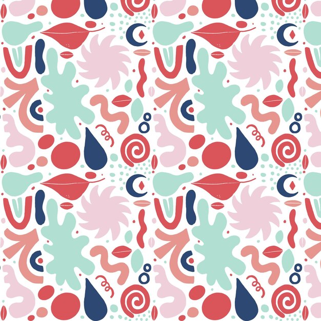 Colección de formas abstractas dibujadas a mano