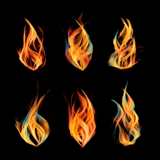 Colección de fuego realista