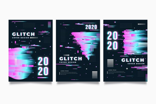 Colección de fundas con efecto glitch