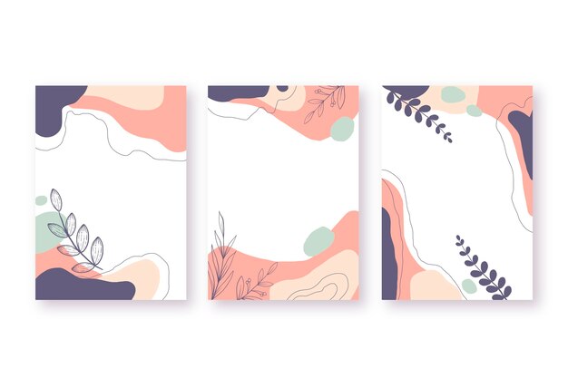 Colección de fundas minimalistas dibujadas a mano