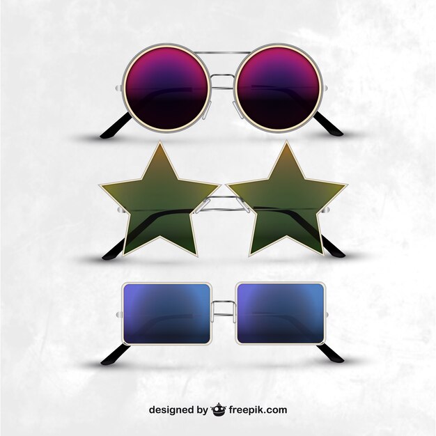 colección de gafas de sol modernas