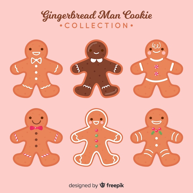 Colección galletas hombres pan de jengibre