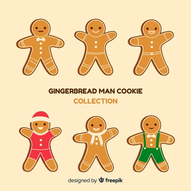 Colección galletas hombres pan de jengibre