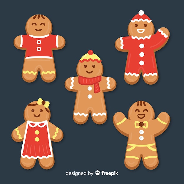 Colección galletas sonrientes pan de jengibre